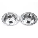 PowerStop Evolution Drilled Slotted Rotors Pair Rear For Volvo S80