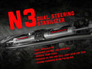 N3 Steering Stabilizer - Dual - 4 Inch Lift - Jeep Grand Cherokee WJ (99-04)
