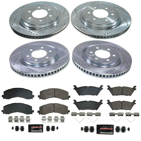 Z23 Daily Driver Carbon-Fiber Ceramic Brake Pad and Drilled & Slotted Rotor Kit