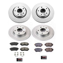 PowerStop Genuine Geomet Coated Rotor and Low-Dust Ceramic Brake Pad Kit