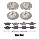 PowerStop Semi-Coated Rotor and Low-Dust Ceramic Brake Pad Kit