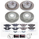 PowerStop Semi-Coated Rotor and Low-Dust Ceramic Brake Pad Kit