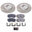 PowerStop Semi-Coated Rotor and Low-Dust Ceramic Brake Pad Kit