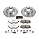 PowerStop Z36 Carbon-Fiber Ceramic Brake Pad with Drilled and Slotted Rotor Kit