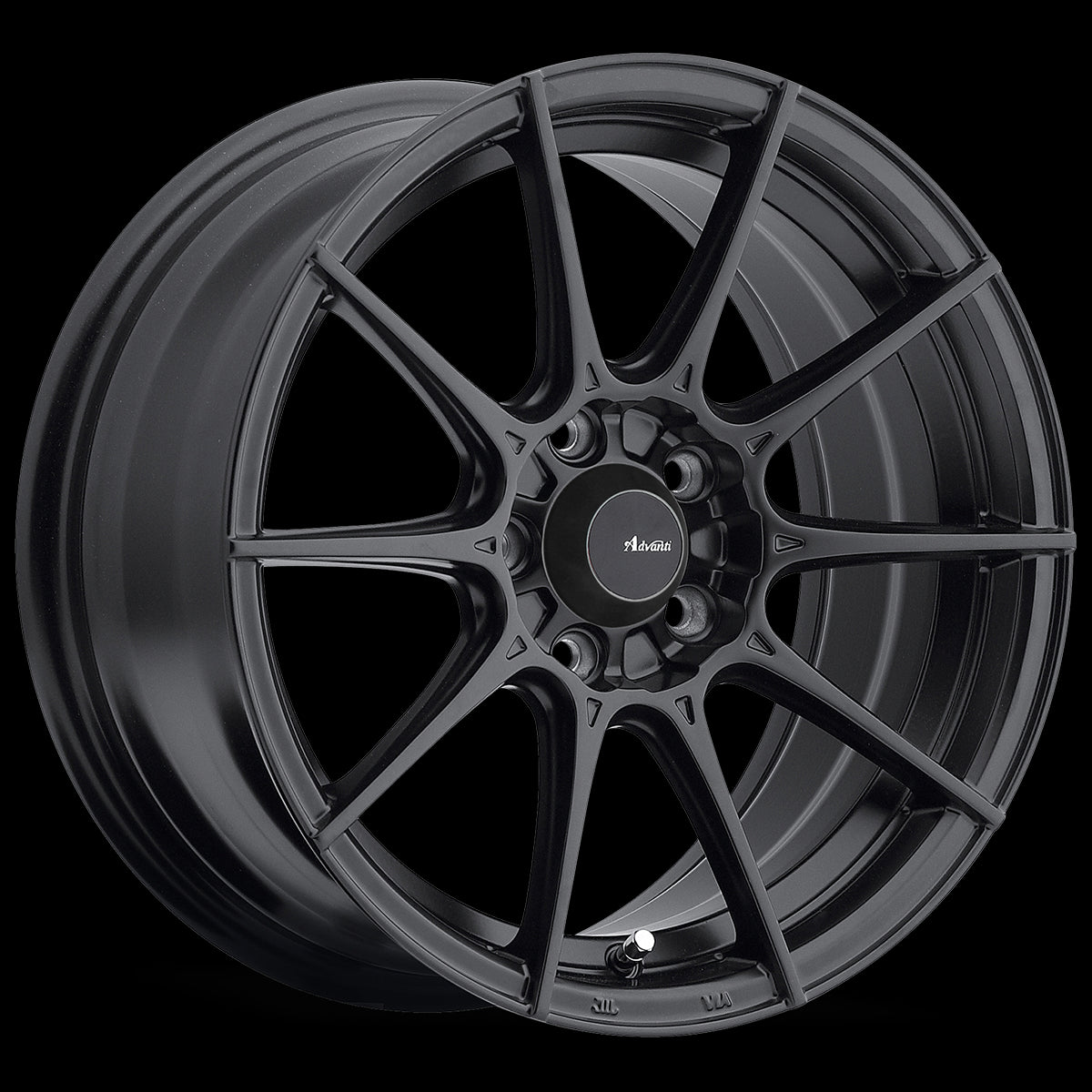 15x8 Advanti Racing Storm S1 Matte Black 4x100 ET25 Wheel Rim