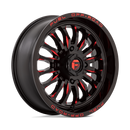 18X7 Fuel UTV D822 ARC UTV Gloss Black Milled Red 4X137 ET13 Wheel Rim