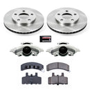 PowerStop OE Stock Replacement Low-Dust Ceramic Brake Pad, Rotor and Caliper Kit