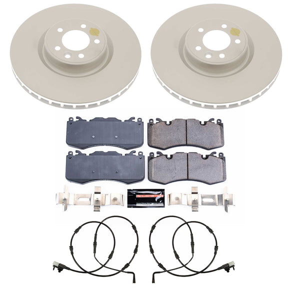 PowerStop Genuine Geomet Coated Rotor and Carbon-Fiber Ceramic Brake Pad Kit