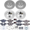 PowerStop Genuine Geomet Coated Rotor and Carbon-Fiber Ceramic Brake Pad Kit
