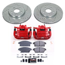 PowerStop Z23 Daily Driver Carbon-Fiber Ceramic Pads Drilled & Slotted Rotor & C