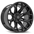 4Play Gen3 4P83 20x9 Black Brushed Face Tinted Wheel 5x127 ET0 CB87.1