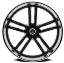24x9 Resto Maverick Glossy Black Diamond Cut Lip 5x127 ET1 CB78.10 Wheel