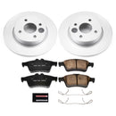 PowerStop Genuine Geomet Coated Rotor and Low-Dust Ceramic Brake Pad Kit