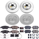 PowerStop Genuine Geomet Coated Rotor and Carbon-Fiber Ceramic Brake Pad Kit