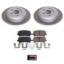 PowerStop Semi-Coated Rotor and Low-Dust Ceramic Brake Pad Kit