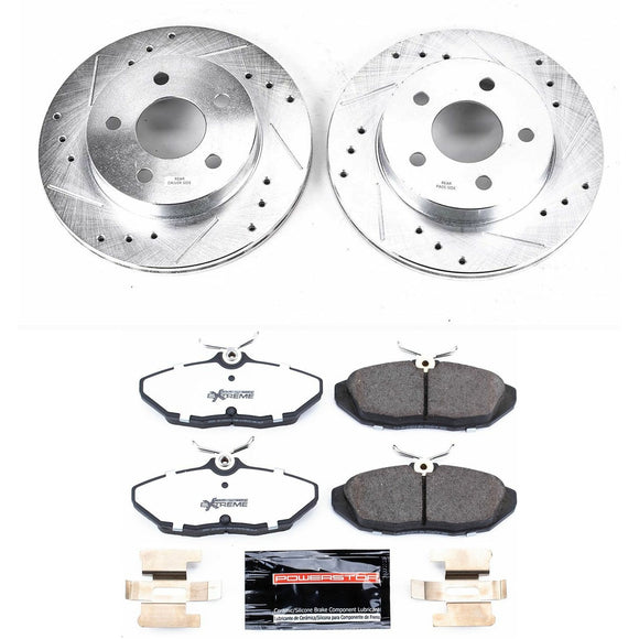 PowerStop Z26 Street Performance Ceramic Brake Pad and Drilled & Slotted Rotor K