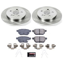 PowerStop OE Stock Replacement Low-Dust Ceramic Brake Pad and Rotor Kit