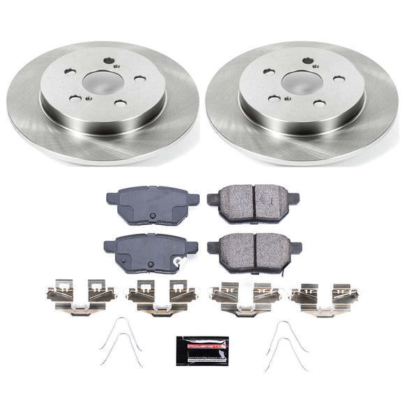 PowerStop OE Stock Replacement Low-Dust Ceramic Brake Pad and Rotor Kit