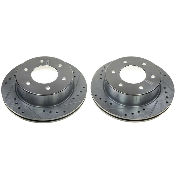 PowerStop Evolution Performance Drilled, Slotted & Plated Brake Rotor Pair