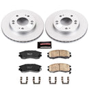 PowerStop Genuine Geomet Coated Rotor and Low-Dust Ceramic Brake Pad Kit
