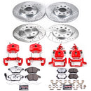 PowerStop Z26 Street Performance Ceramic Brake Pad, Drilled Slotted Rotor, and C