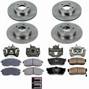 PowerStop OE Stock Replacement Low-Dust Ceramic Brake Pad, Rotor and Caliper Kit