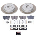 PowerStop Semi-Coated Rotor and Low-Dust Ceramic Brake Pad Kit