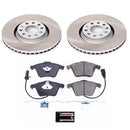 PowerStop Semi-Coated Rotor and Low-Dust Ceramic Brake Pad Kit