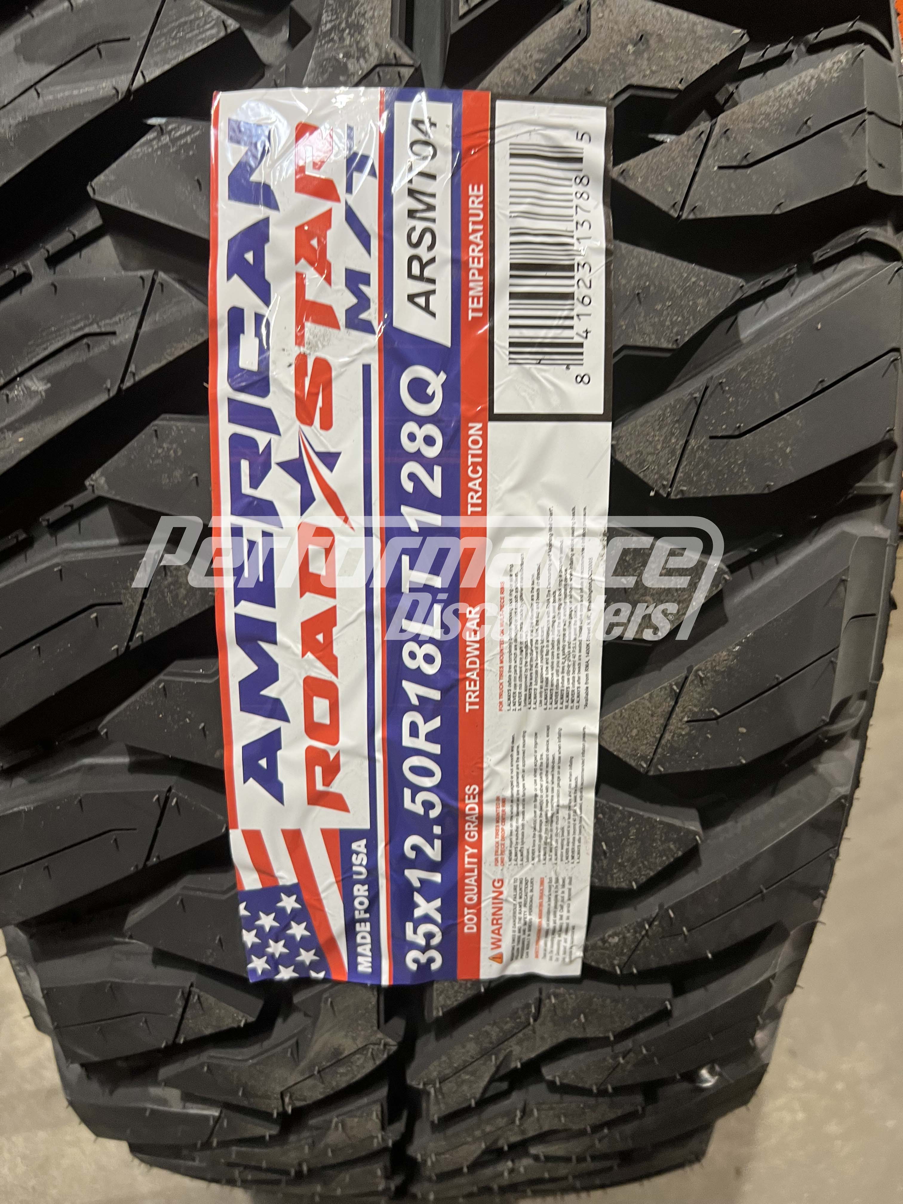 American Roadstar M/T Tire(s) 35X12.50R18 128Q LRF 35 12.50 18 3512.5018