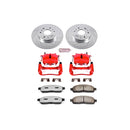 PowerStop Z36 Truck and SUV Ceramic Brake Pad, Drilled & Slotted Rotor, and Cali