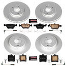 PowerStop Genuine Geomet Coated Rotor and Carbon-Fiber Ceramic Brake Pad Kit