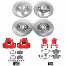 PowerStop Z26 Street Performance Ceramic Brake Pad, Drilled Slotted Rotor, and C