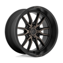 20x9 Fuel Off-Road D762 Clash Matte Black Double Dark Tint 8x170 ET1 Wheel