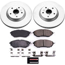 PowerStop Genuine Geomet Coated Rotor and Low-Dust Ceramic Brake Pad Kit