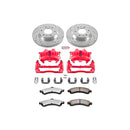 PowerStop Z36 Truck and SUV Ceramic Brake Pad, Drilled & Slotted Rotor, and Cali