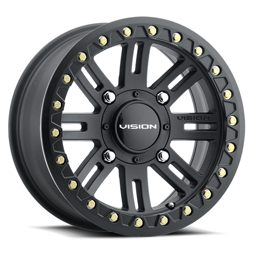 14x7 Vision 356 Manx 2 Beadlock Satin Black 4x110 ET13 Wheel Rim
