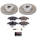 PowerStop Semi-Coated Rotor and Low-Dust Ceramic Brake Pad Kit