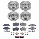 PowerStop OE Stock Replacement Low-Dust Ceramic Brake Pad and Rotor Kit