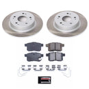 PowerStop Semi-Coated Rotor and Low-Dust Ceramic Brake Pad Kit