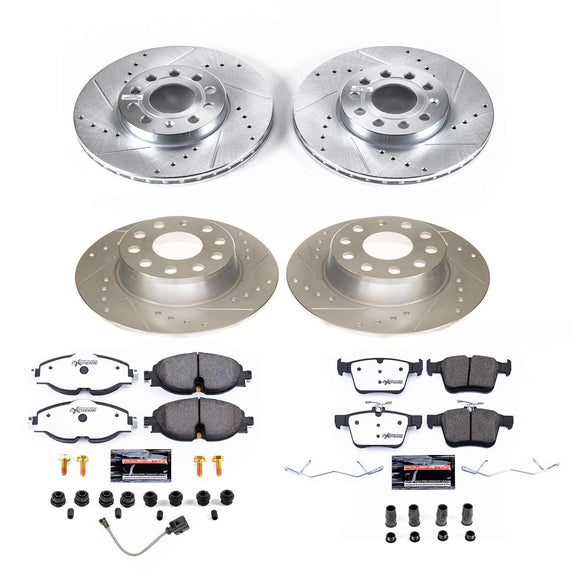 PowerStop Z26 Street Performance Ceramic Brake Pad and Drilled & Slotted Rotor K