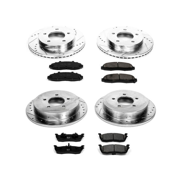 PowerStop Z23 Daily Driver Carbon-Fiber Ceramic Brake Pad and Drilled & Slotted