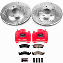 PowerStop Z23 Daily Driver Carbon-Fiber Ceramic Pads Drilled & Slotted Rotor & C
