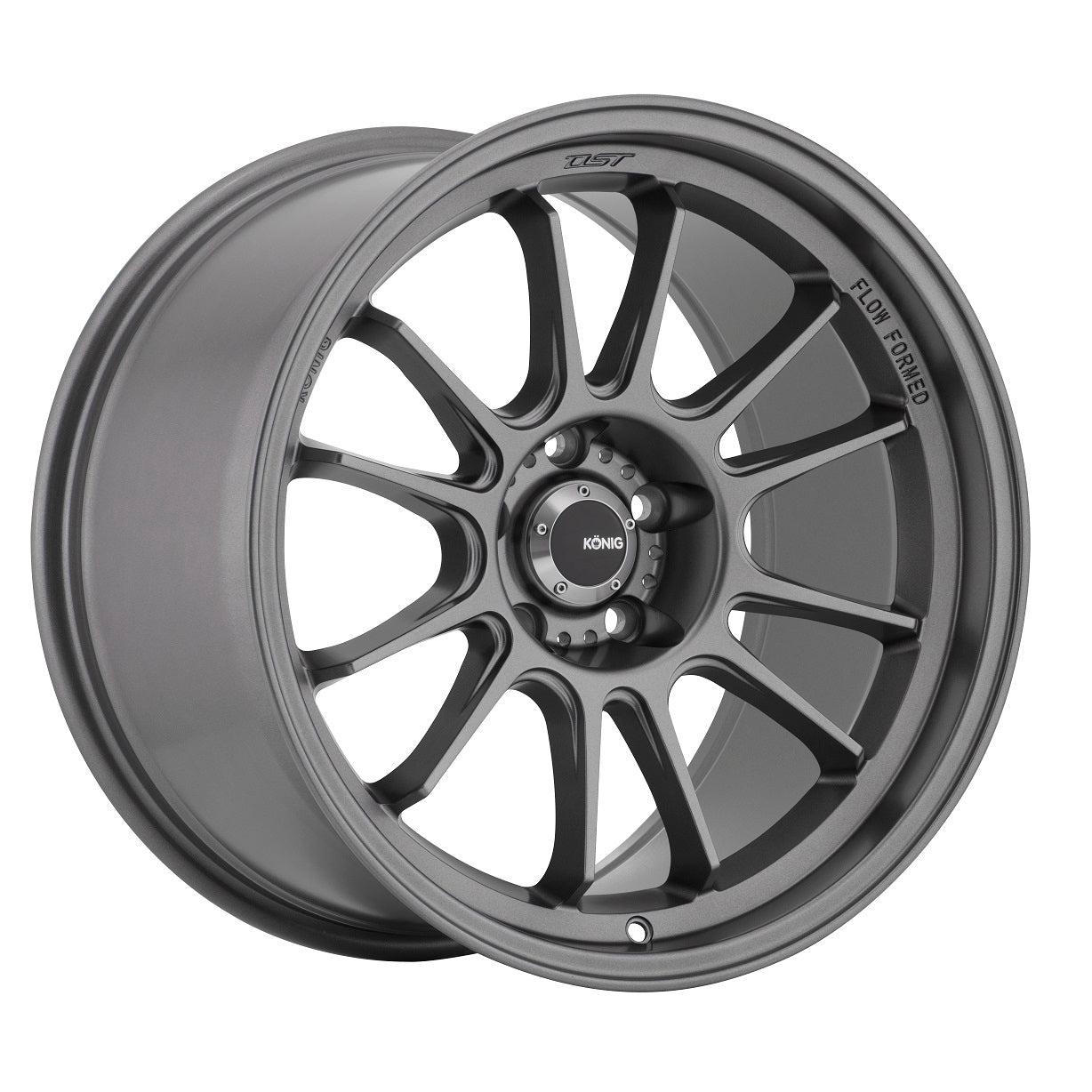 17x9 Konig Hypergram Matte Grey 5x114.3 5x4.5 ET25 Wheel Rim