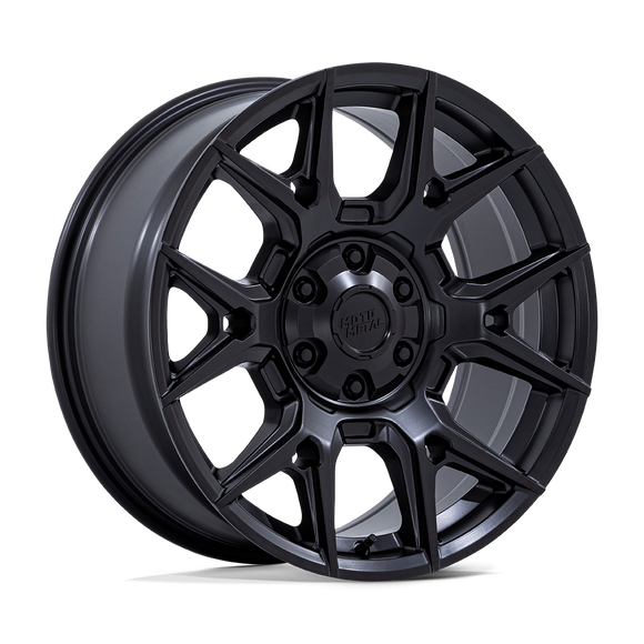 17x8.5 Moto Metal MO813 Mason Matte Black 6x139.7 ET12 CB95.1 Wheel