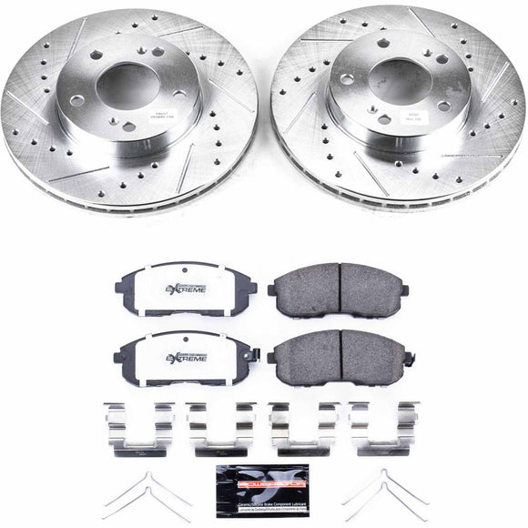 PowerStop Z26 Street Performance Ceramic Brake Pad and Drilled & Slotted Rotor K