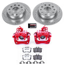 PowerStop Z26 Street Performance Ceramic Brake Pad, Drilled Slotted Rotor, and C