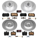 PowerStop Genuine Geomet Coated Rotor and Carbon-Fiber Ceramic Brake Pad Kit