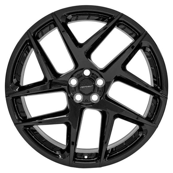 22x10 Defiant DF05 Gloss Black 5x120 ET37 Wheel Rim