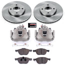 PowerStop OE Stock Replacement Low-Dust Ceramic Brake Pad, Rotor and Caliper Kit
