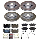 PowerStop Semi-Coated Rotor and Low-Dust Ceramic Brake Pad Kit